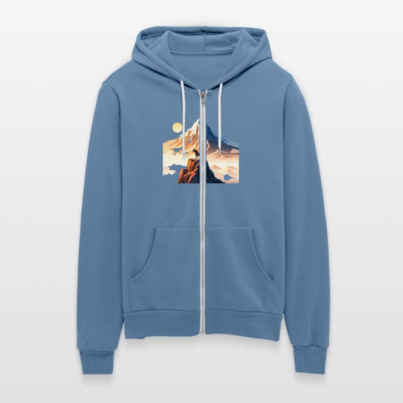 Horse running to mountain