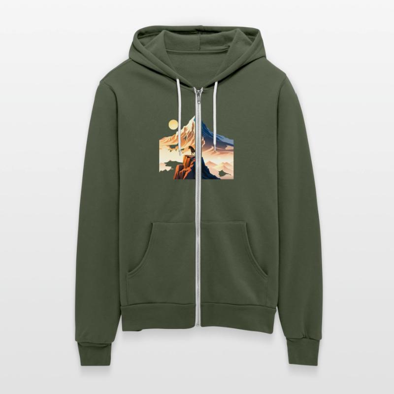 Horse running to mountain