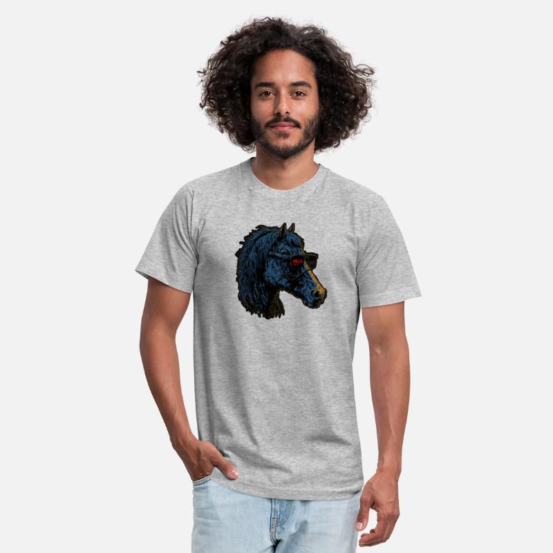 Horse with black glass