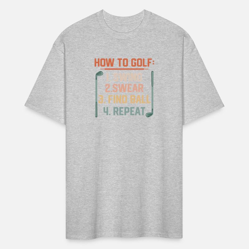 How To Golf: 1.Swing 2.Swear 3.Find Ball Hobby Gol