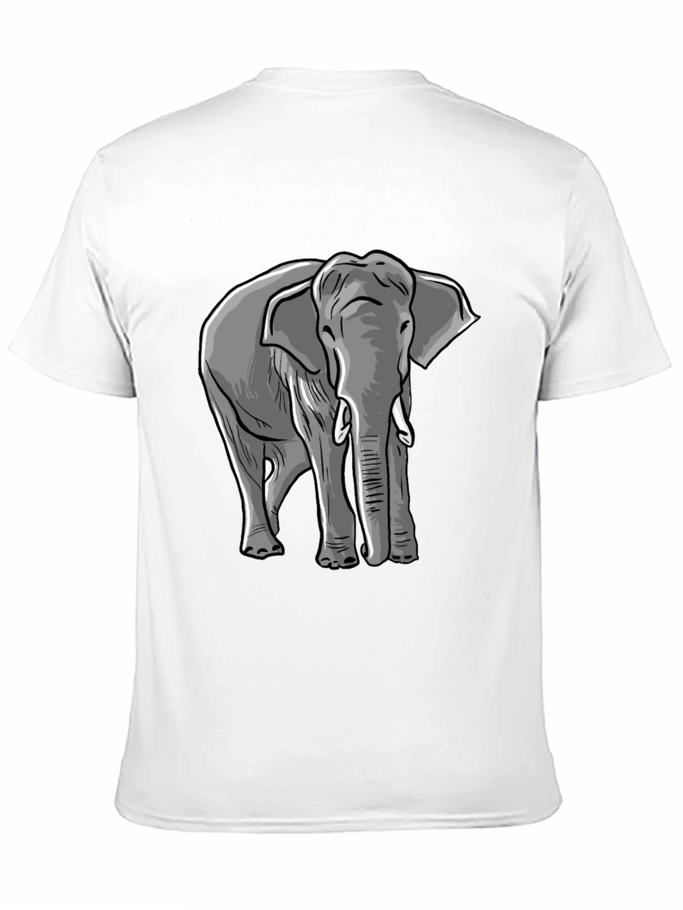 Elephant Graphic Tee - Mens Black T-Shirt