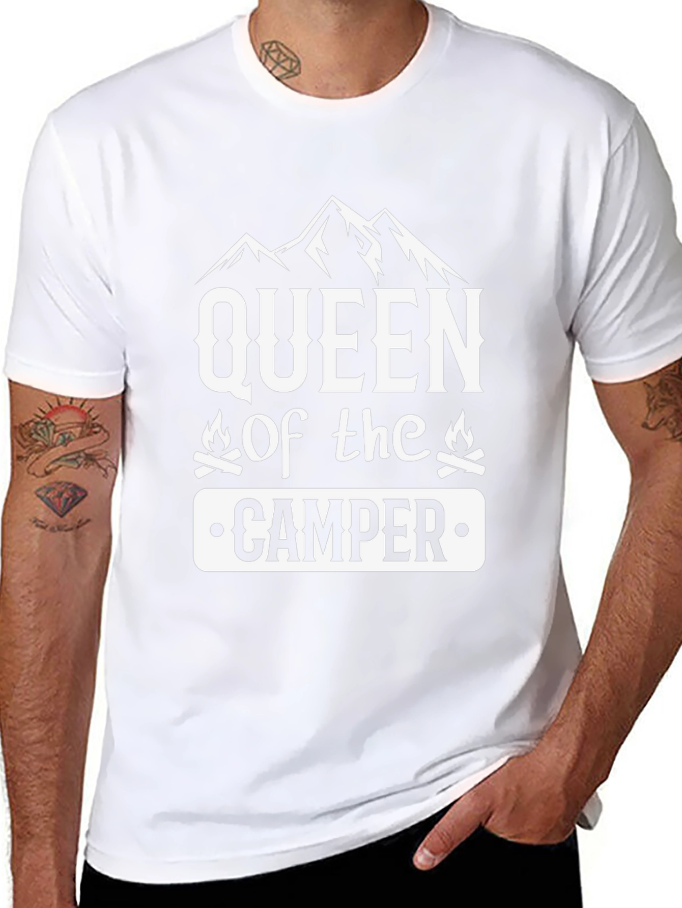 Queen of the Camper Black T-Shirt