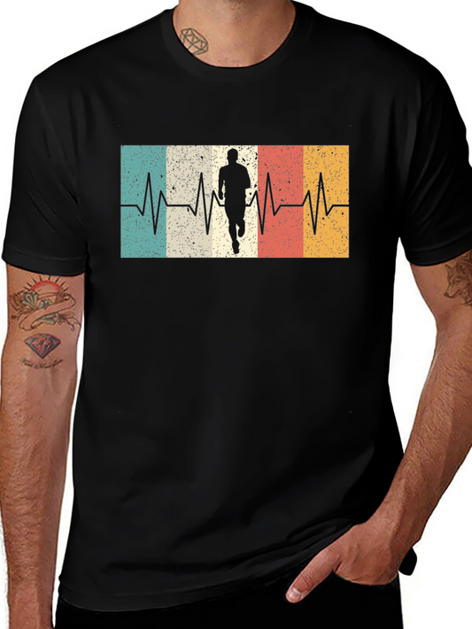 Retro Runner Heartbeat T-Shirt