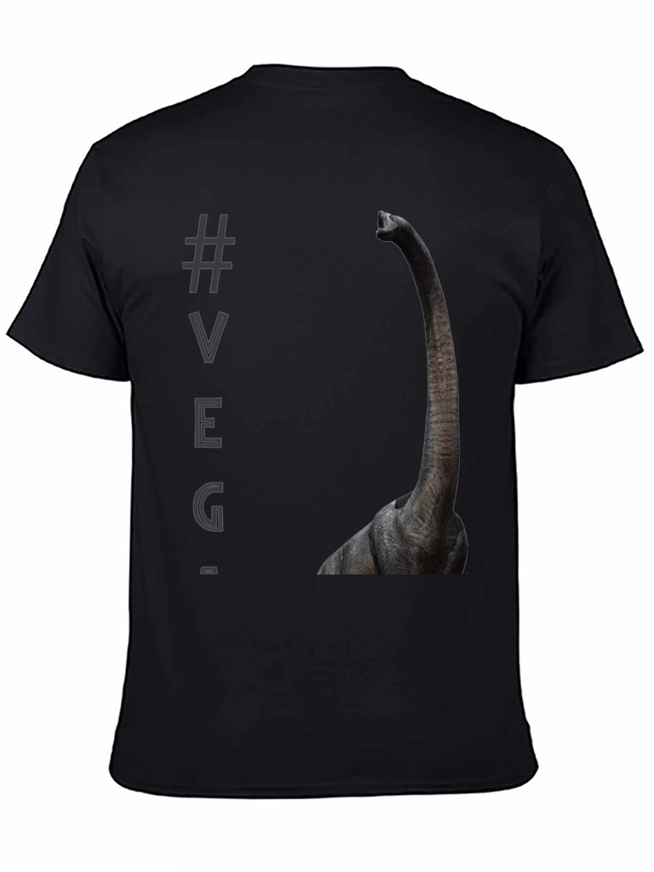 Brontosaurus VEG Black T-Shirt