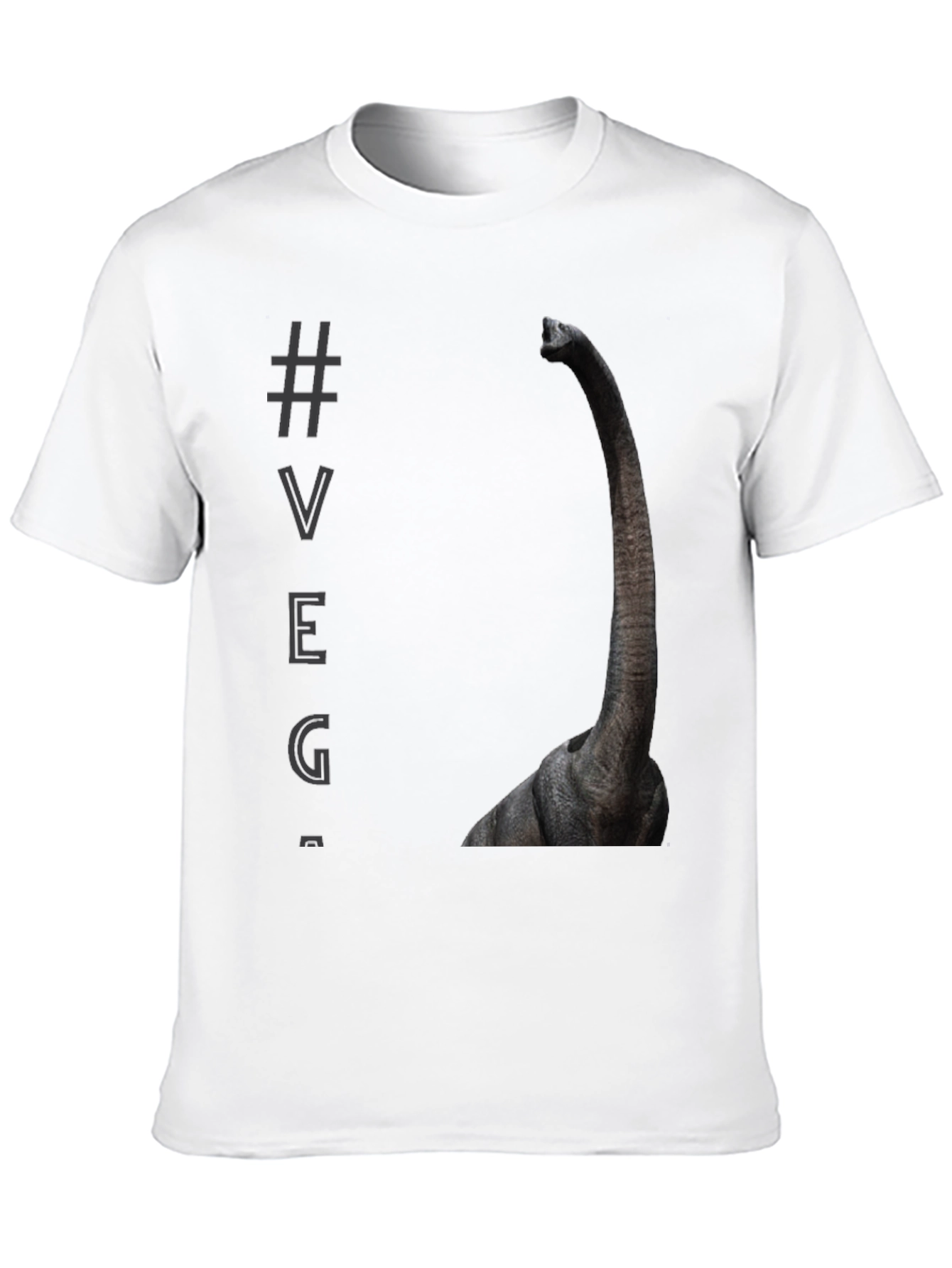 Brontosaurus VEG Black T-Shirt