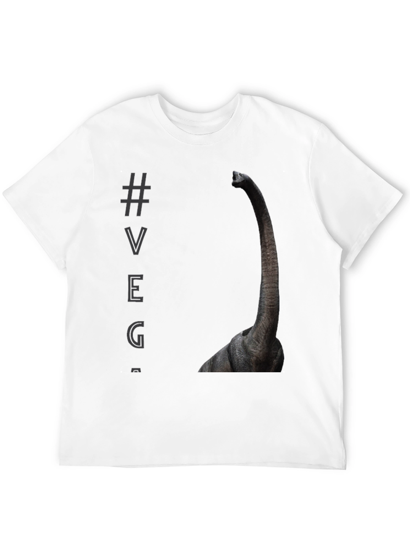 Brontosaurus VEG Black T-Shirt