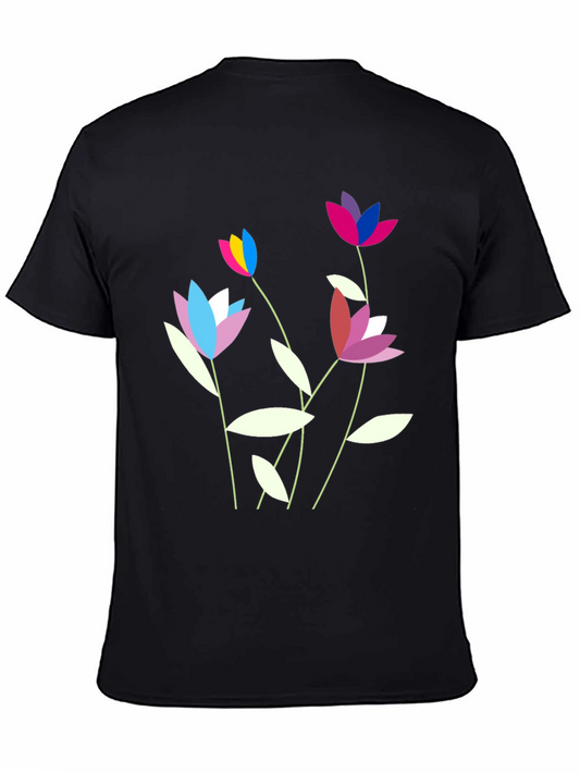 Floral Pride Graphic Tee - Unisex Black T-Shirt