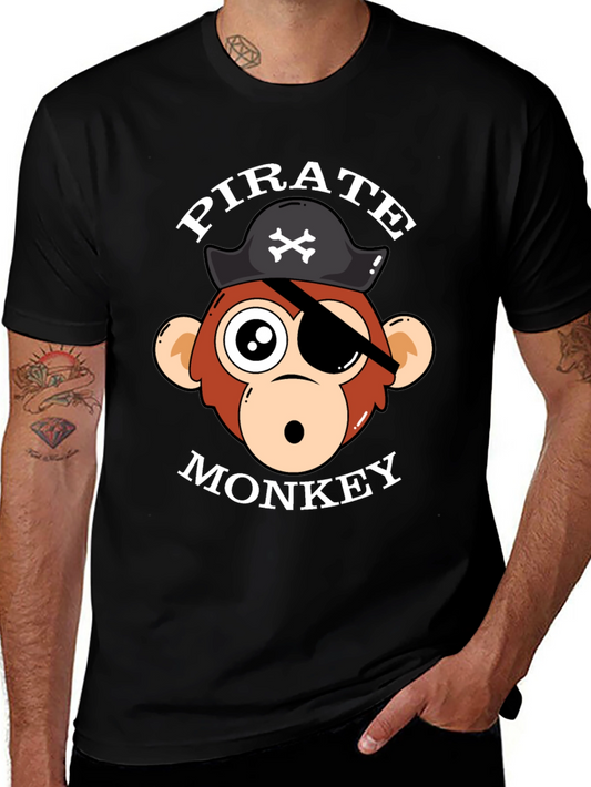 Pirate Monkey Graphic T-Shirt