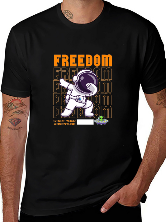 Freedom Astronaut Dab T-Shirt - Start Your Adventure!