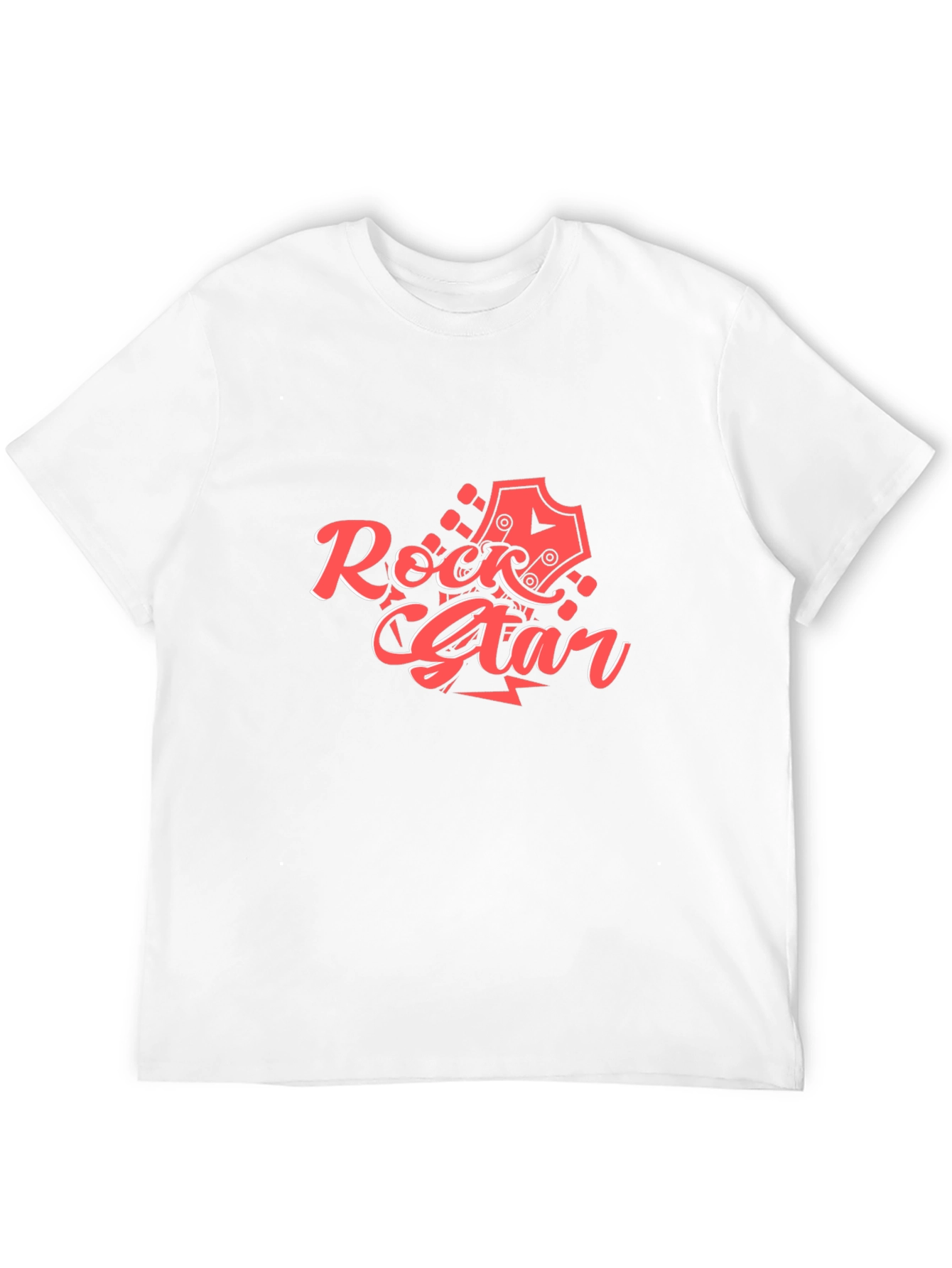 Rock Star Graphic Tee - Black Cotton T-Shirt