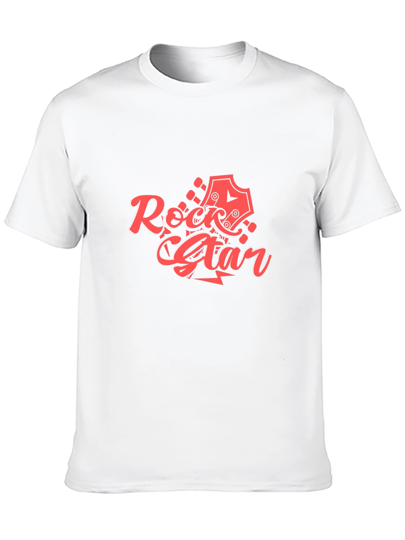 Rock Star Graphic Tee - Black Cotton T-Shirt
