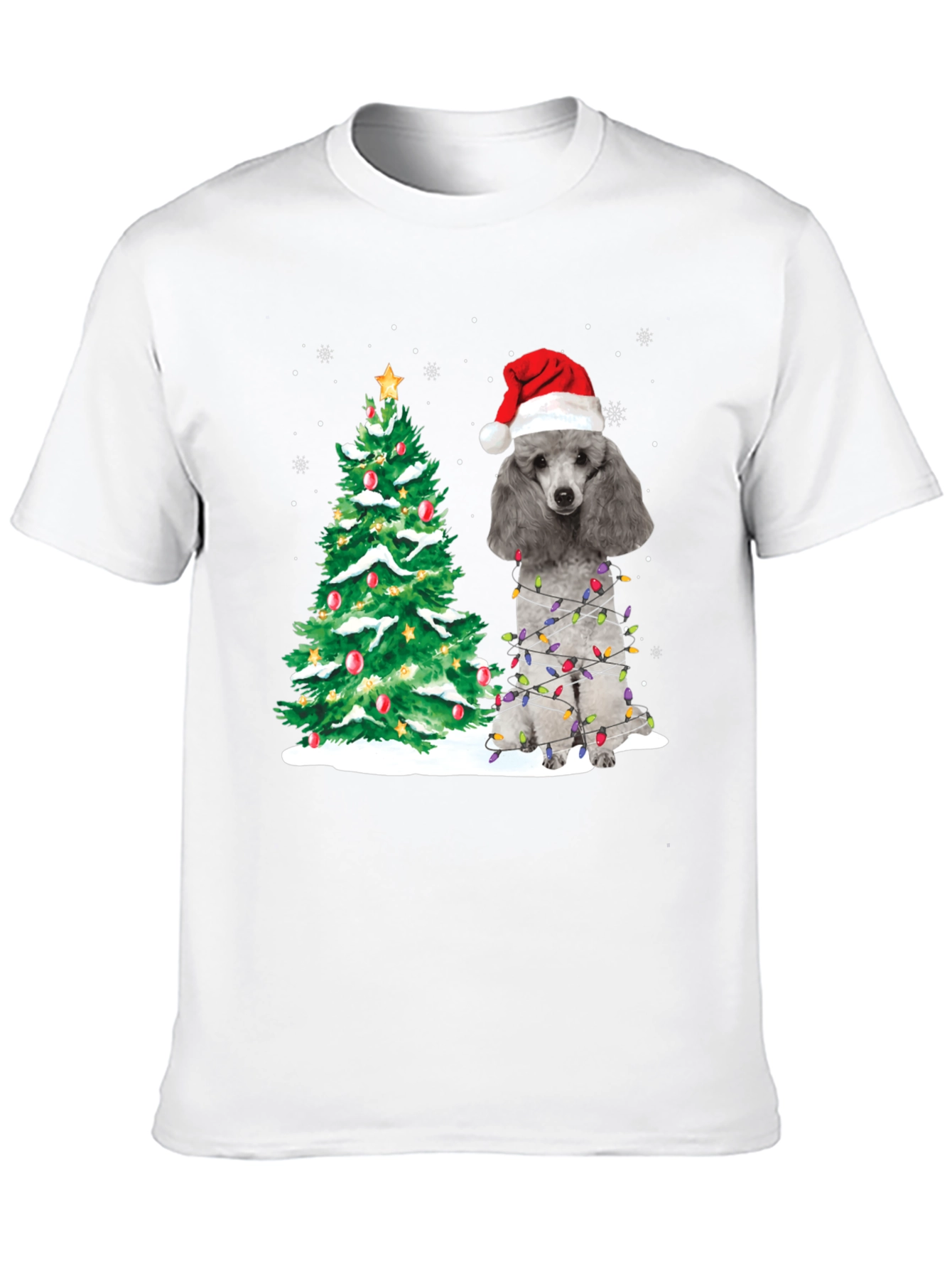 Poodle Christmas Tree Holiday T-Shirt