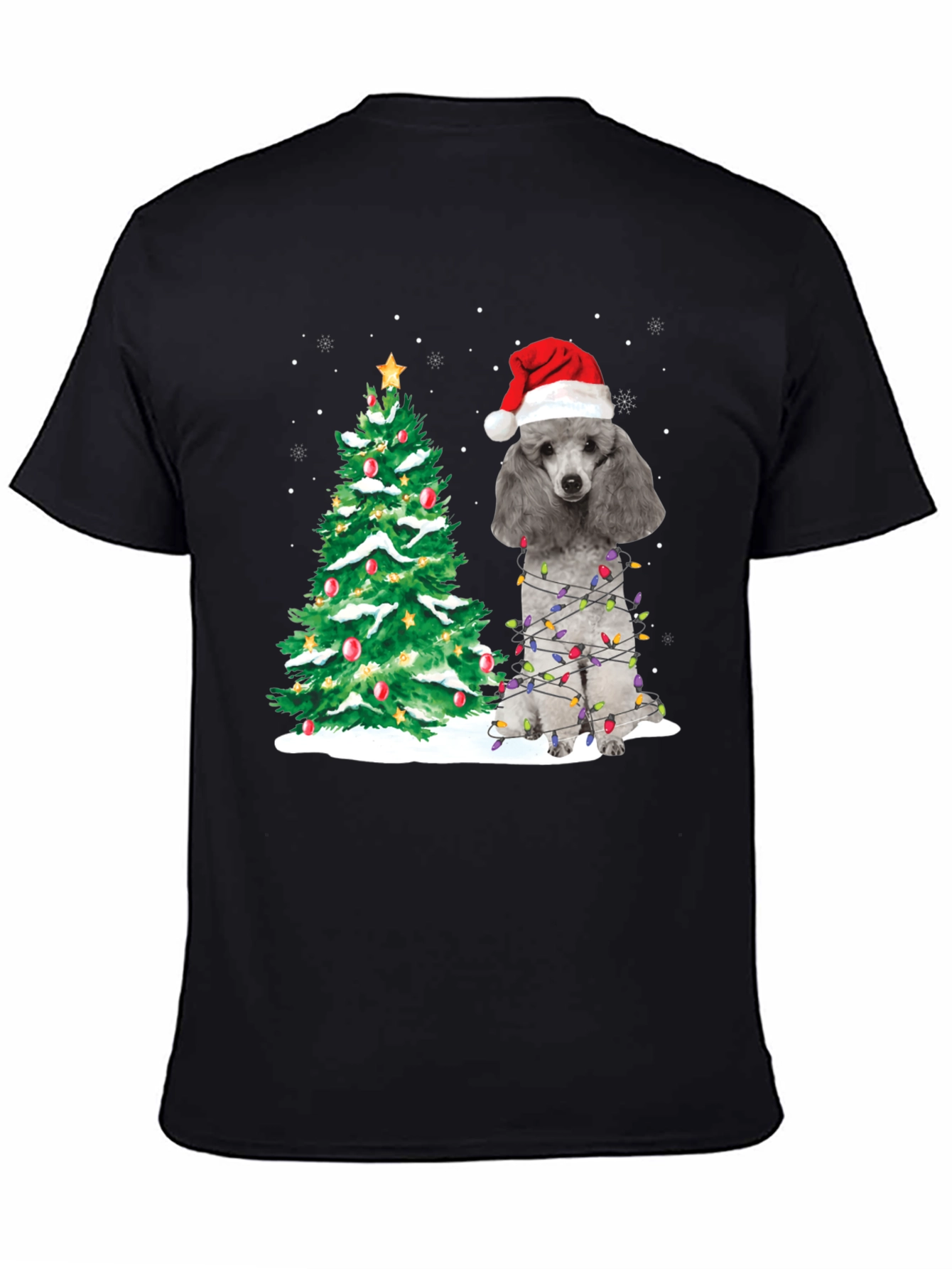 Poodle Christmas Tree Holiday T-Shirt
