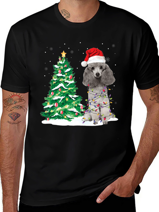 Poodle Christmas Tree Holiday T-Shirt