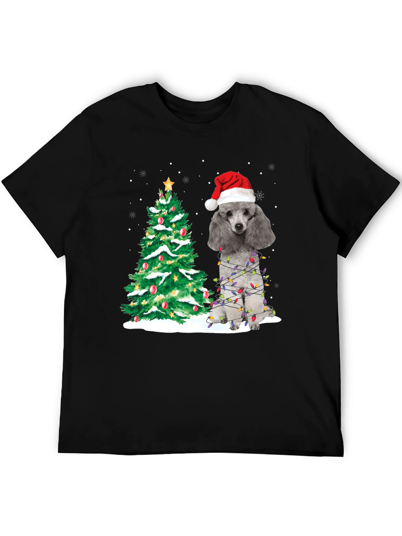 Poodle Christmas Tree Holiday T-Shirt