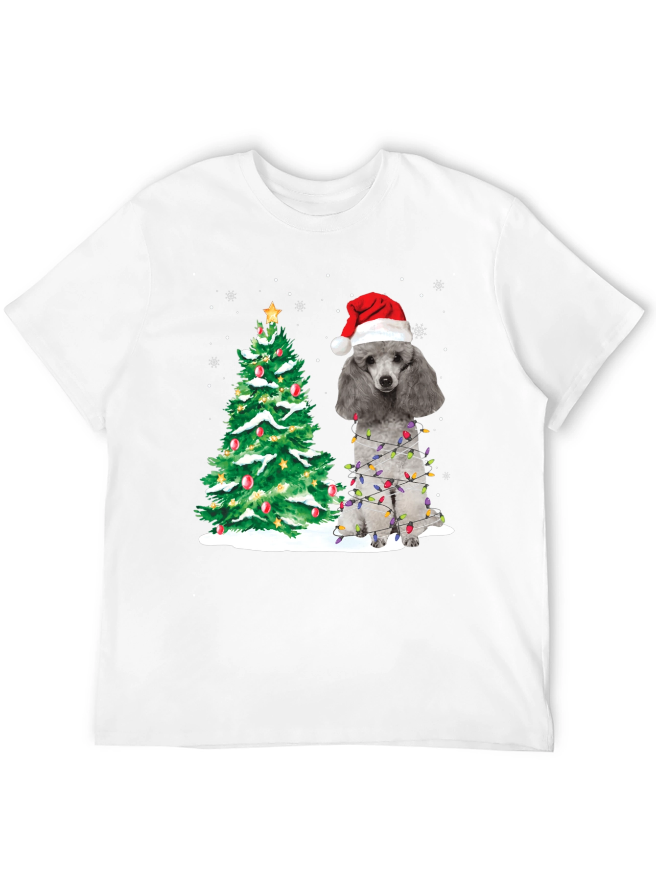 Poodle Christmas Tree Holiday T-Shirt