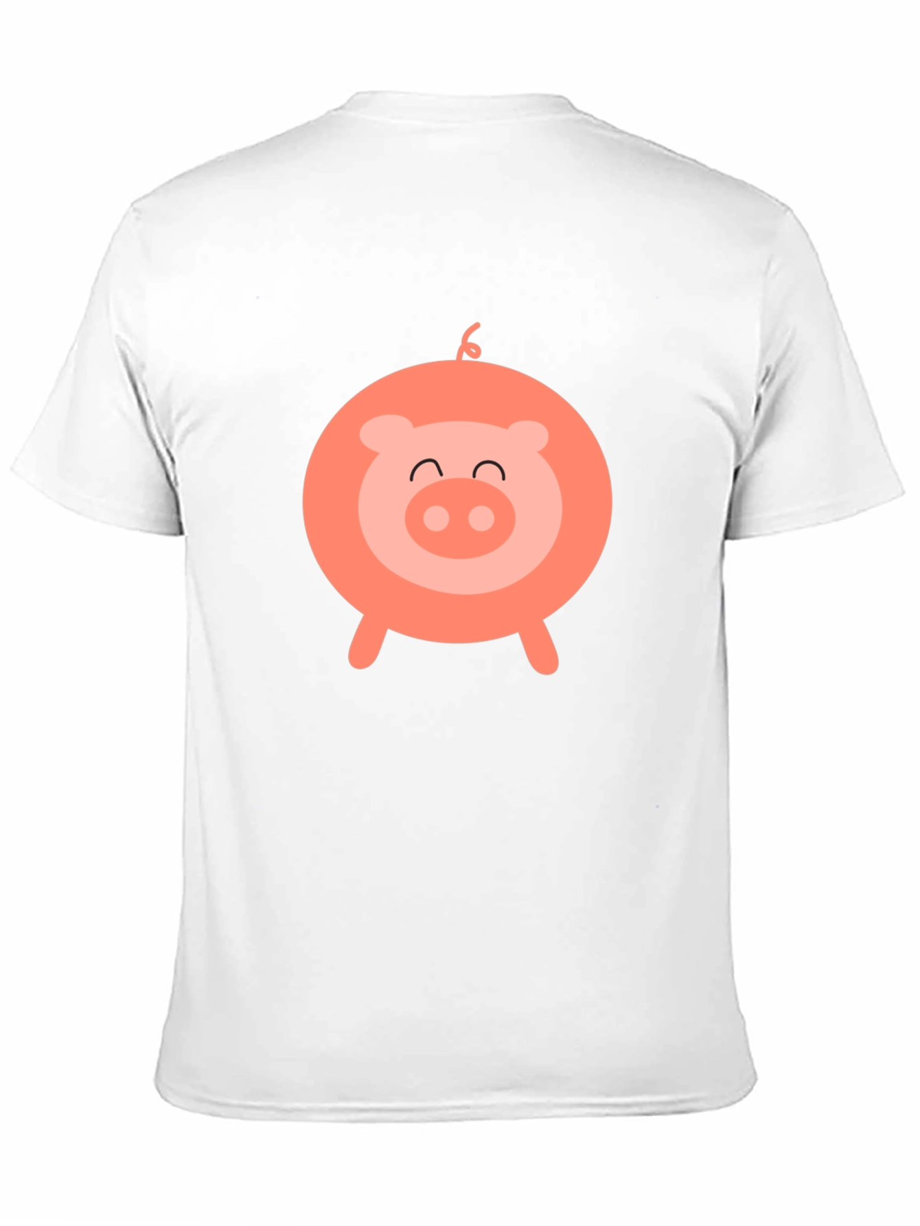 Cute Pig Graphic Black T-Shirt - Fun & Stylish!