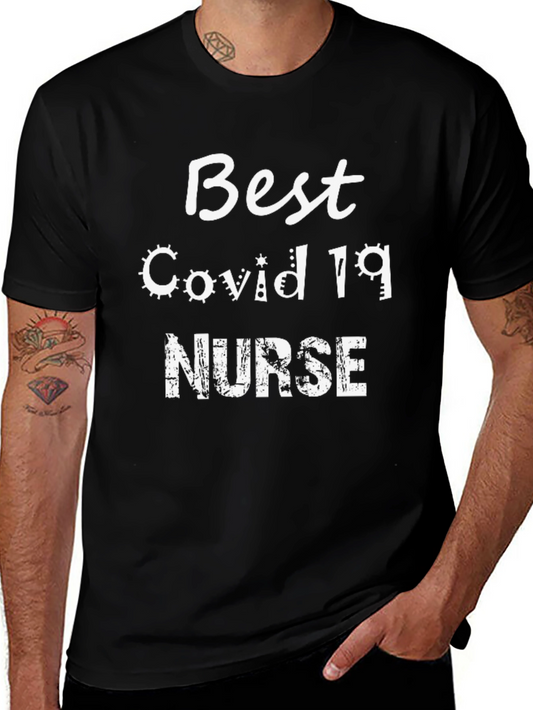 Best Covid 19 Nurse Graphic Tee - Black