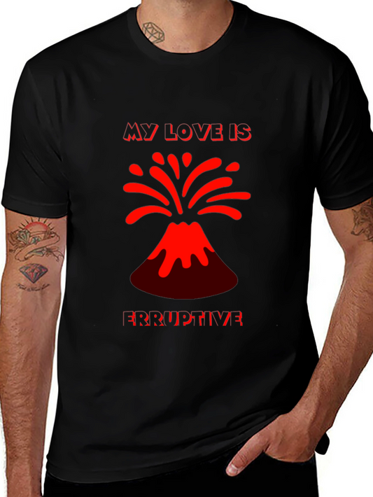 Eruptive Love Graphic Tee - Black T-Shirt