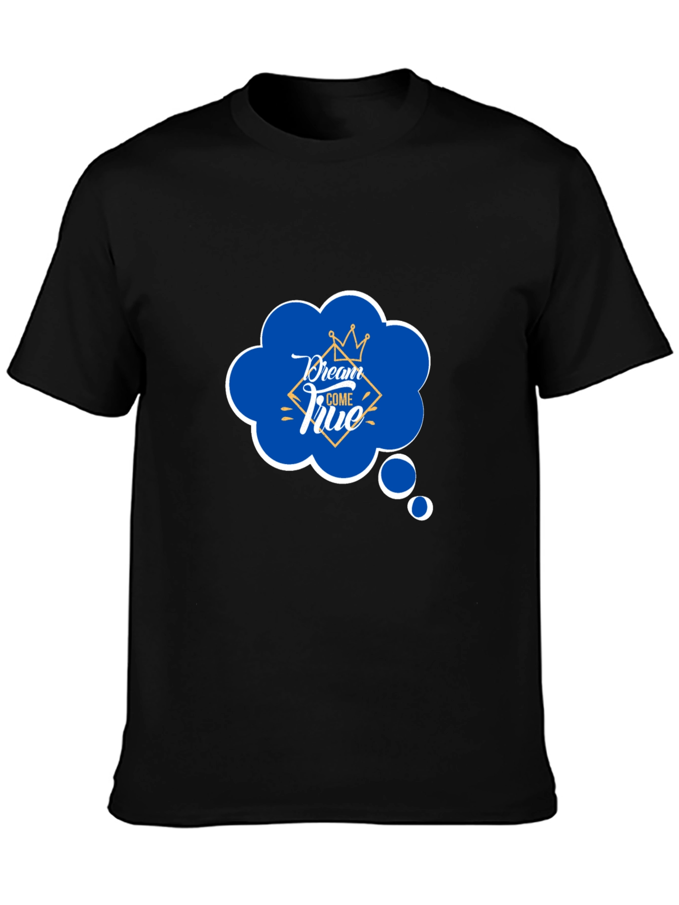 Dream Come True Graphic Black T-Shirt