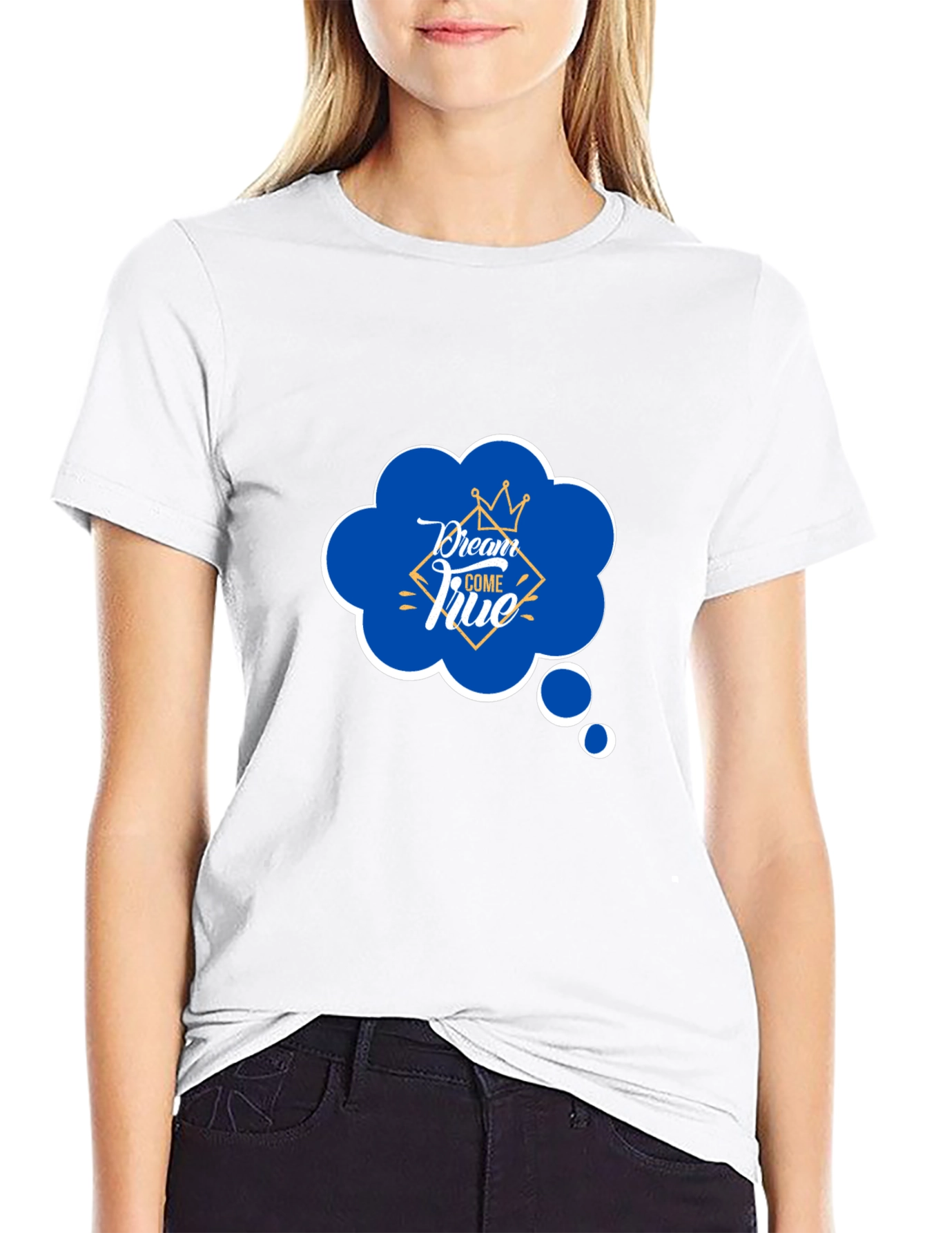 Dream Come True Graphic Black T-Shirt