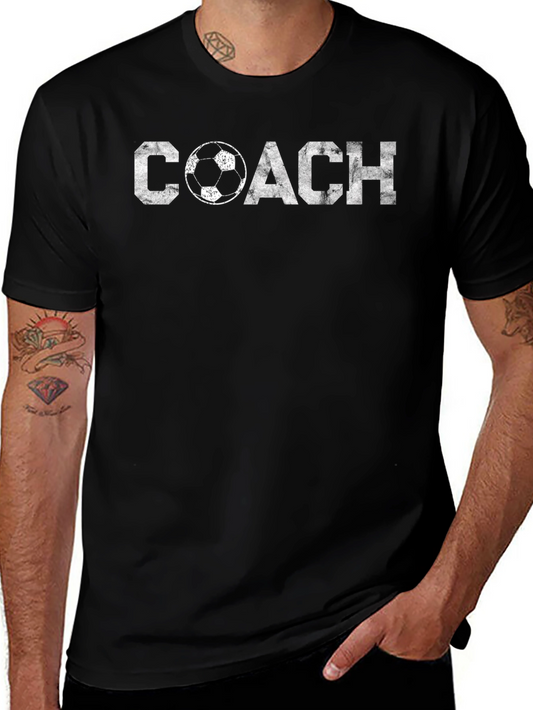 Soccer Coach Graphic Tee - Black