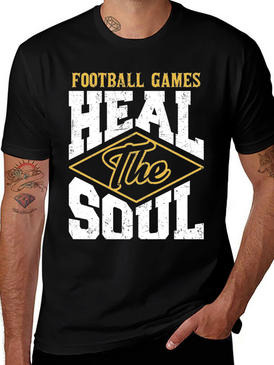 Football Games Heal the Soul Graphic Tee