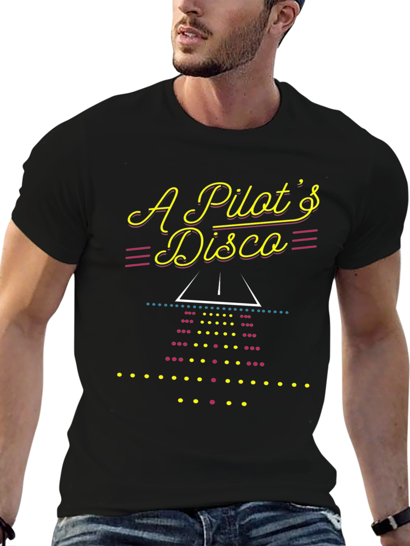 Pilots Disco Graphic Tee - Aviation Inspired T-Shirt