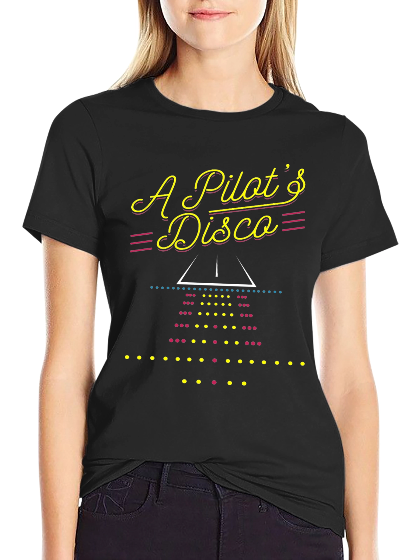 Pilots Disco Graphic Tee - Aviation Inspired T-Shirt