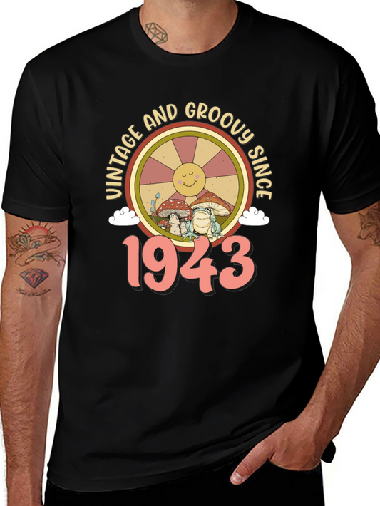 Vintage Groovy Since 1943 Graphic T-Shirt