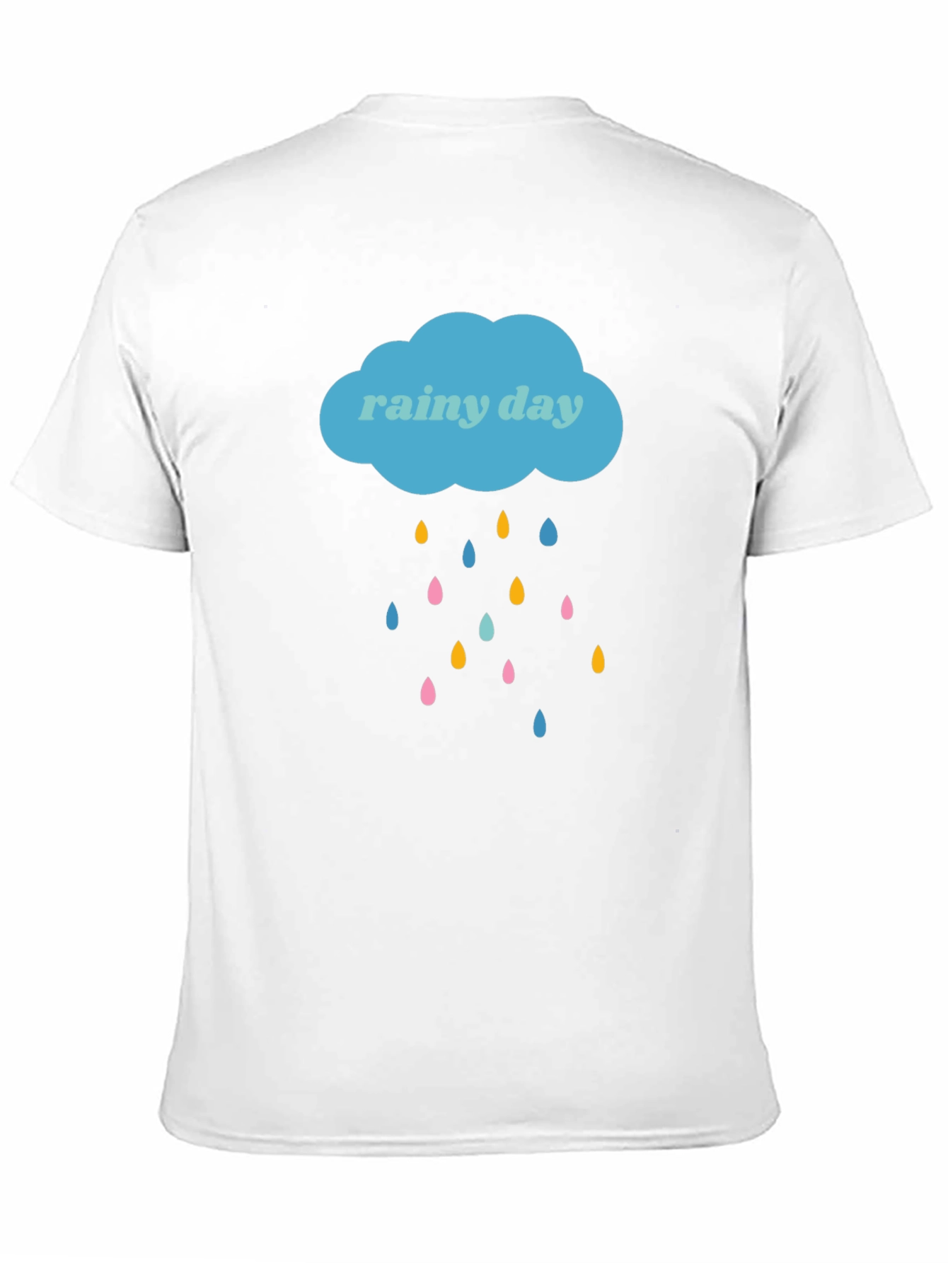 Rainy Day Graphic Tee - Stylish Black T-Shirt