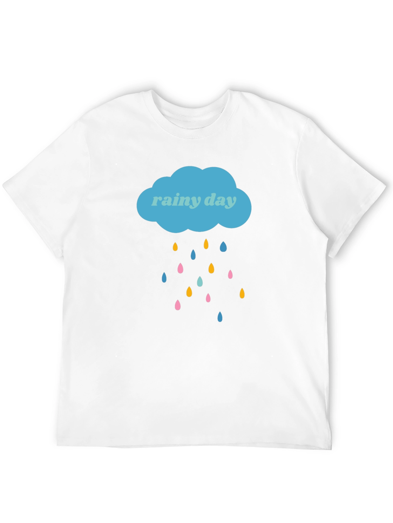 Rainy Day Graphic Tee - Stylish Black T-Shirt