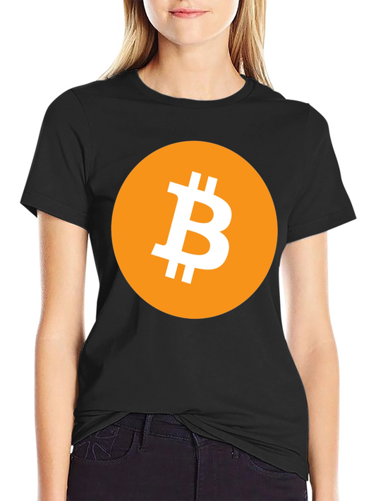 Bitcoin Crypto T-Shirt - Black Round Neck Tee