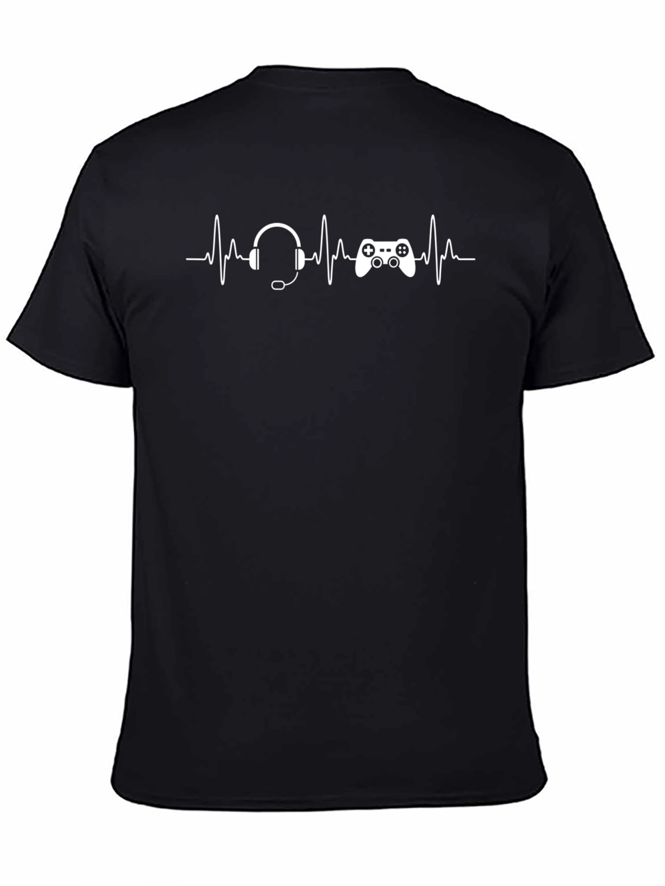 Gamer Heartbeat T-Shirt - Black