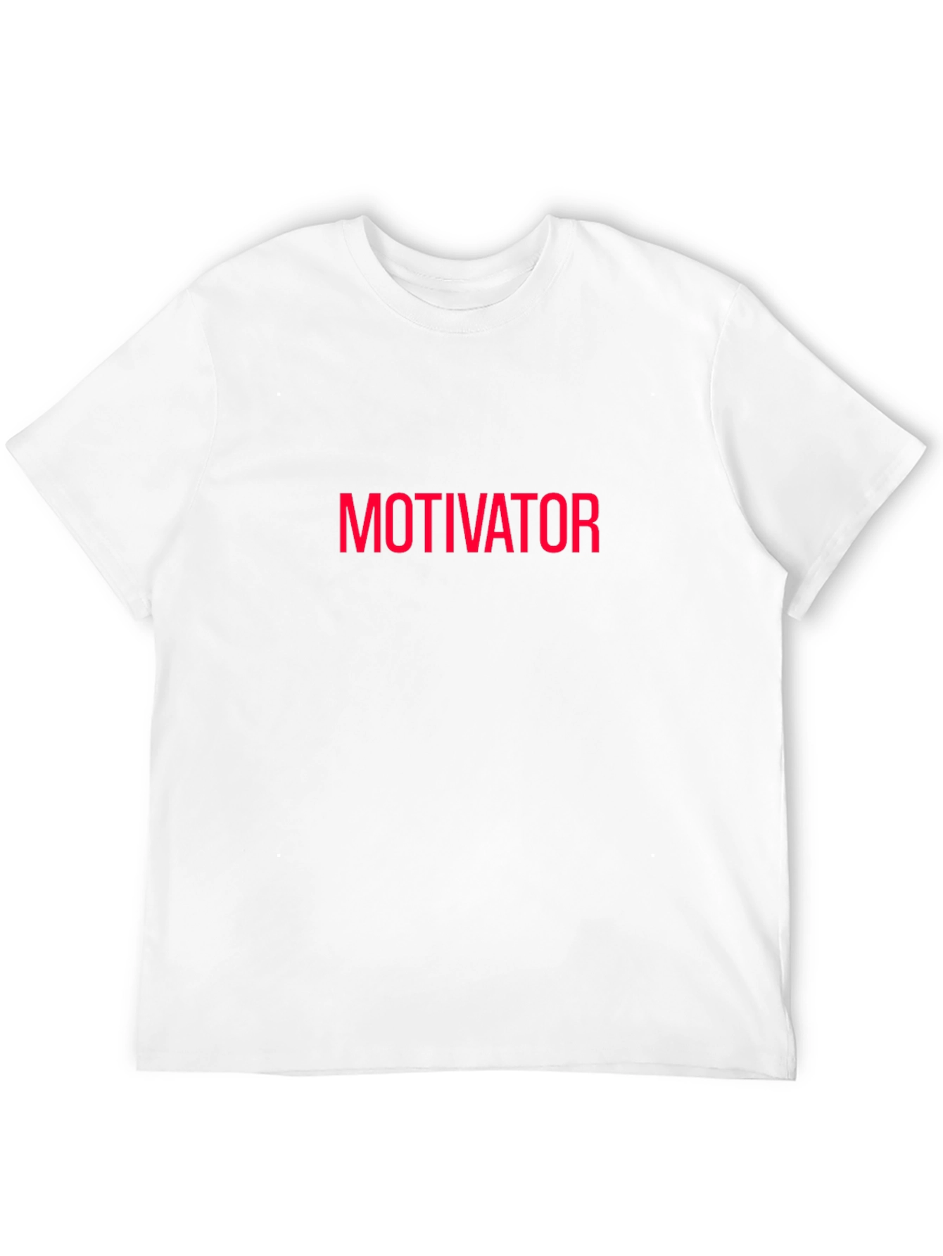 Motivator T-Shirt - Bold Red Text on Black