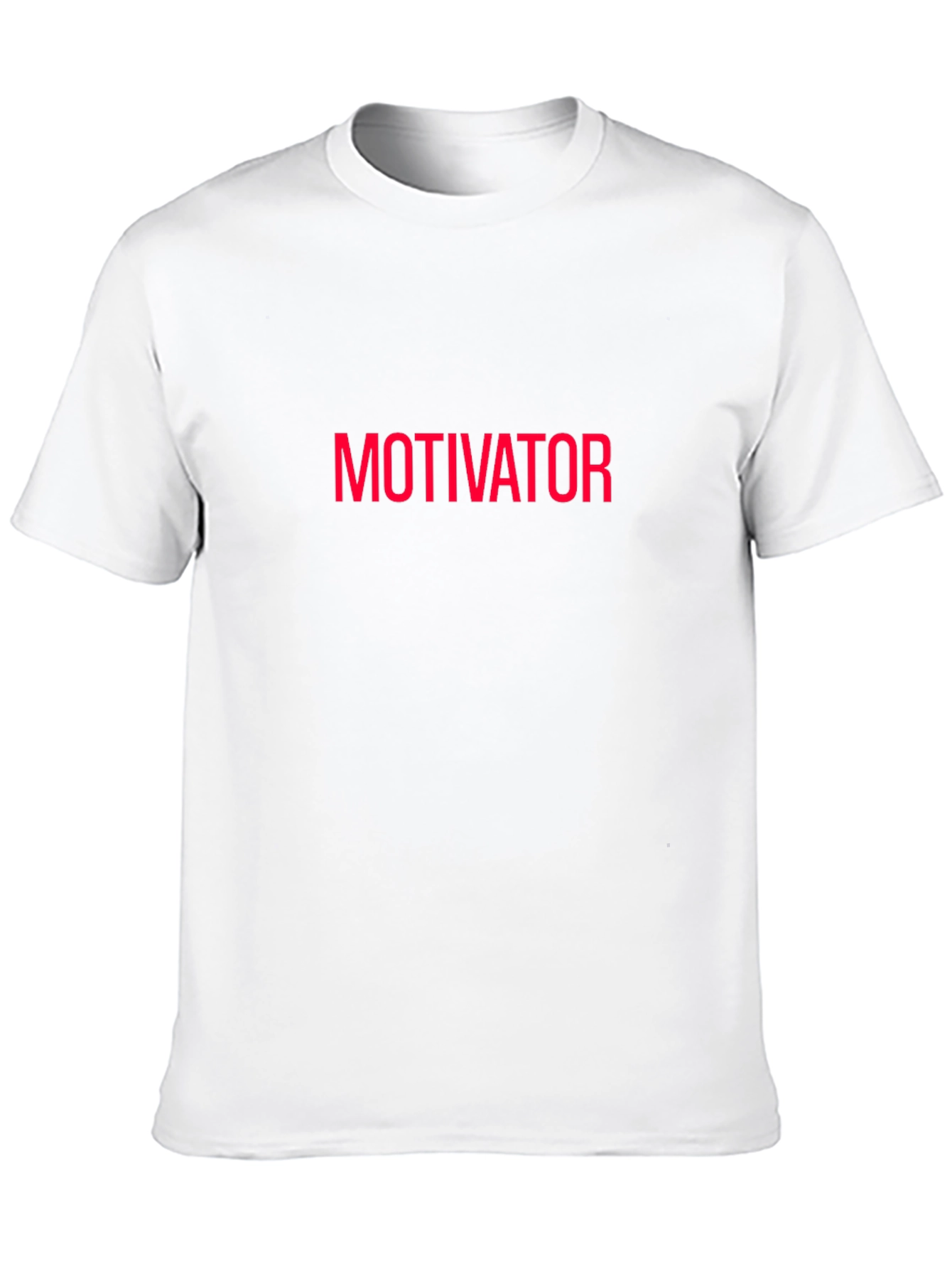 Motivator T-Shirt - Bold Red Text on Black