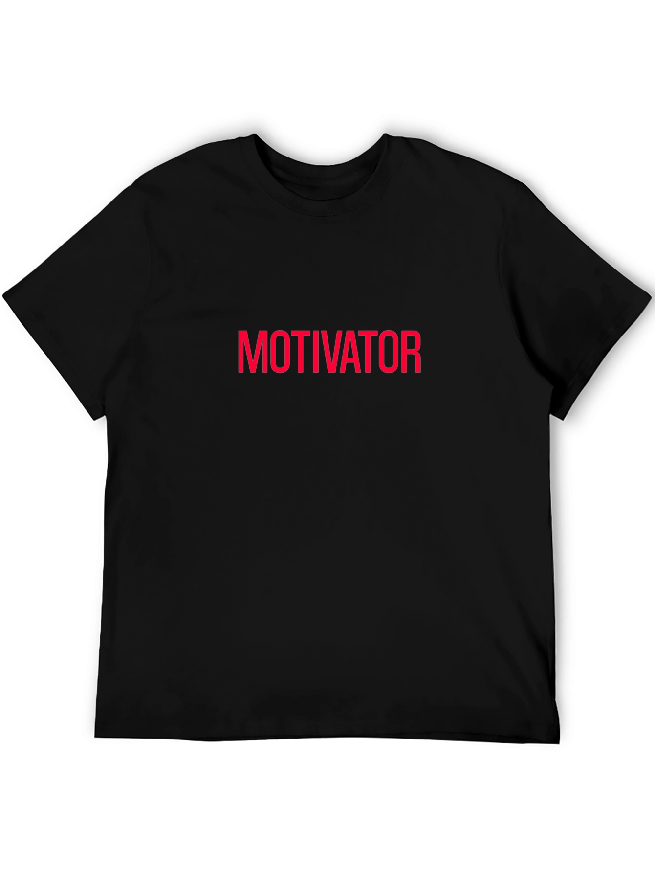 Motivator T-Shirt - Bold Red Text on Black
