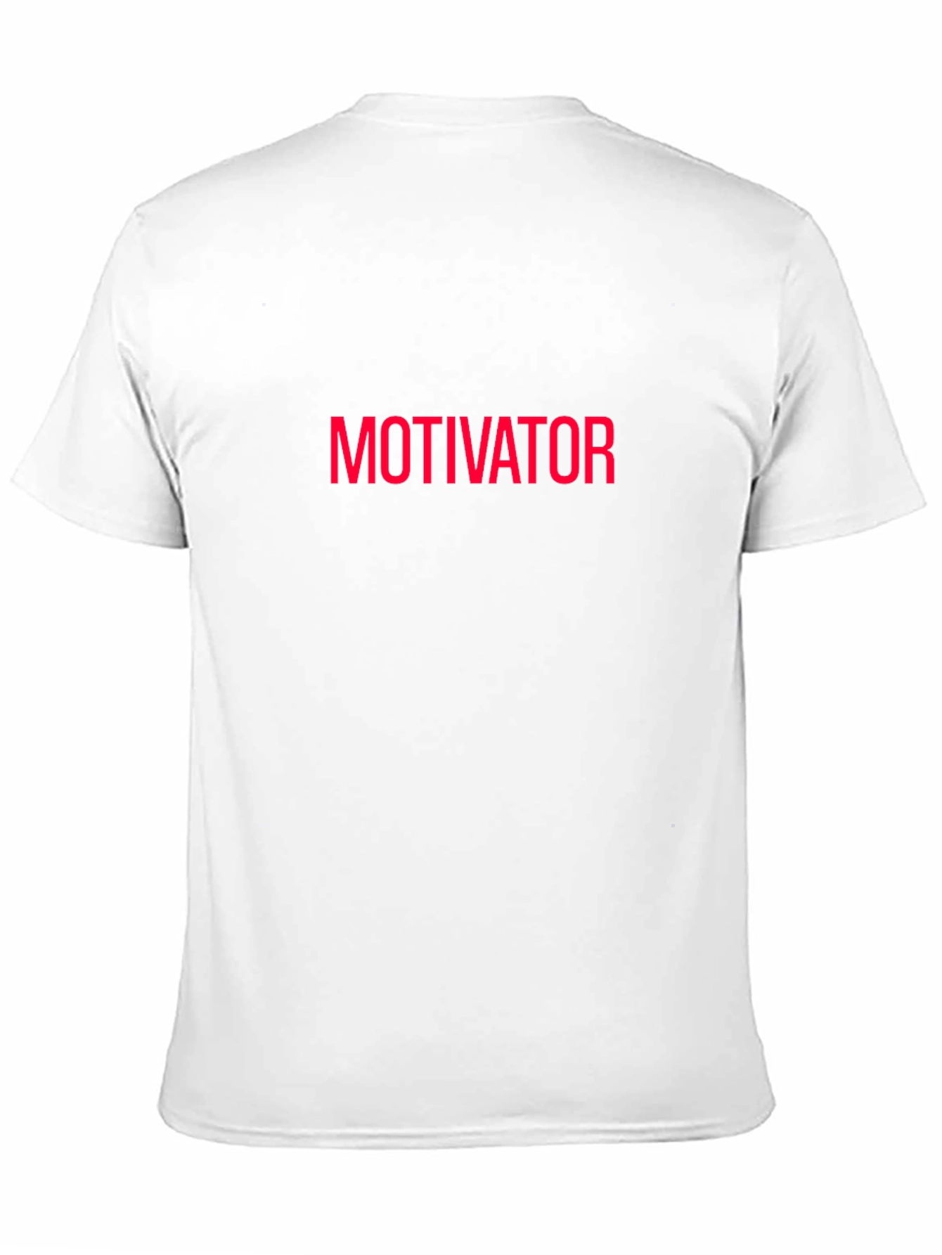 Motivator T-Shirt - Bold Red Text on Black