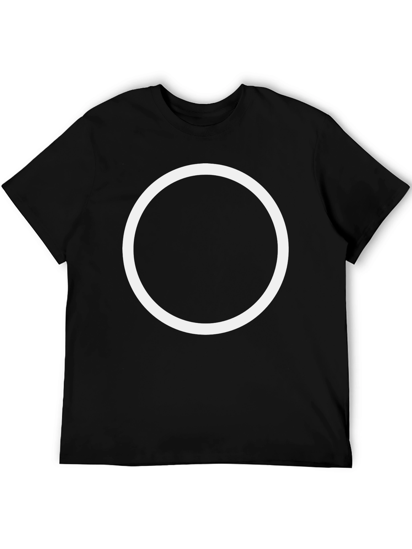 Minimalist Circle Graphic T-Shirt - Casual Style