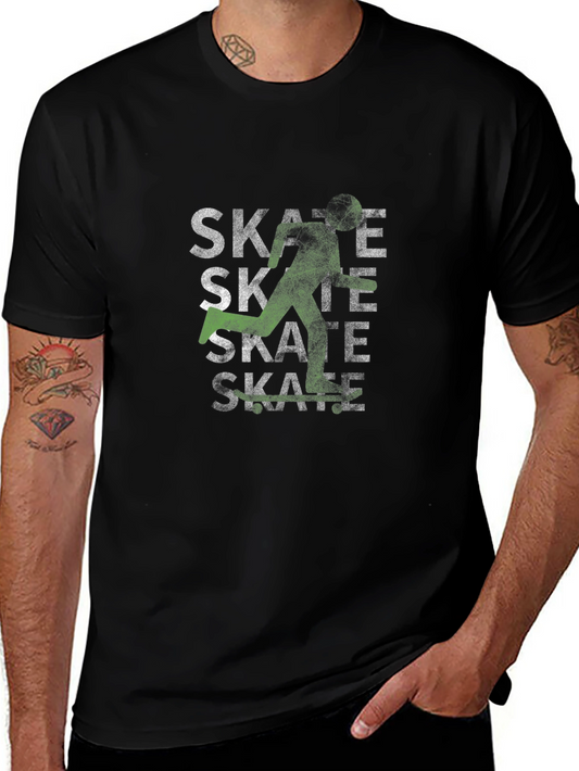 Skate Silhouette Black Tee