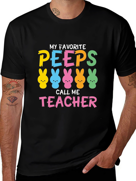 My Favorite Peeps Call Me Teacher T-Shirt