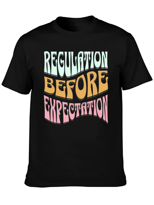 Regulation Before Expectation Retro Graphic Tee