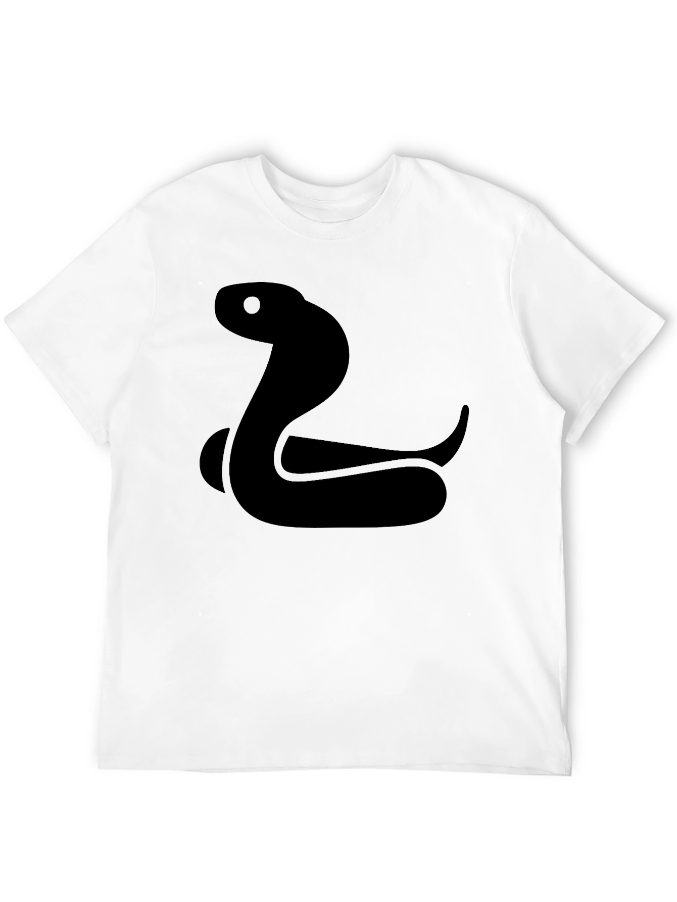 Cool Snake Graphic Tee - Black