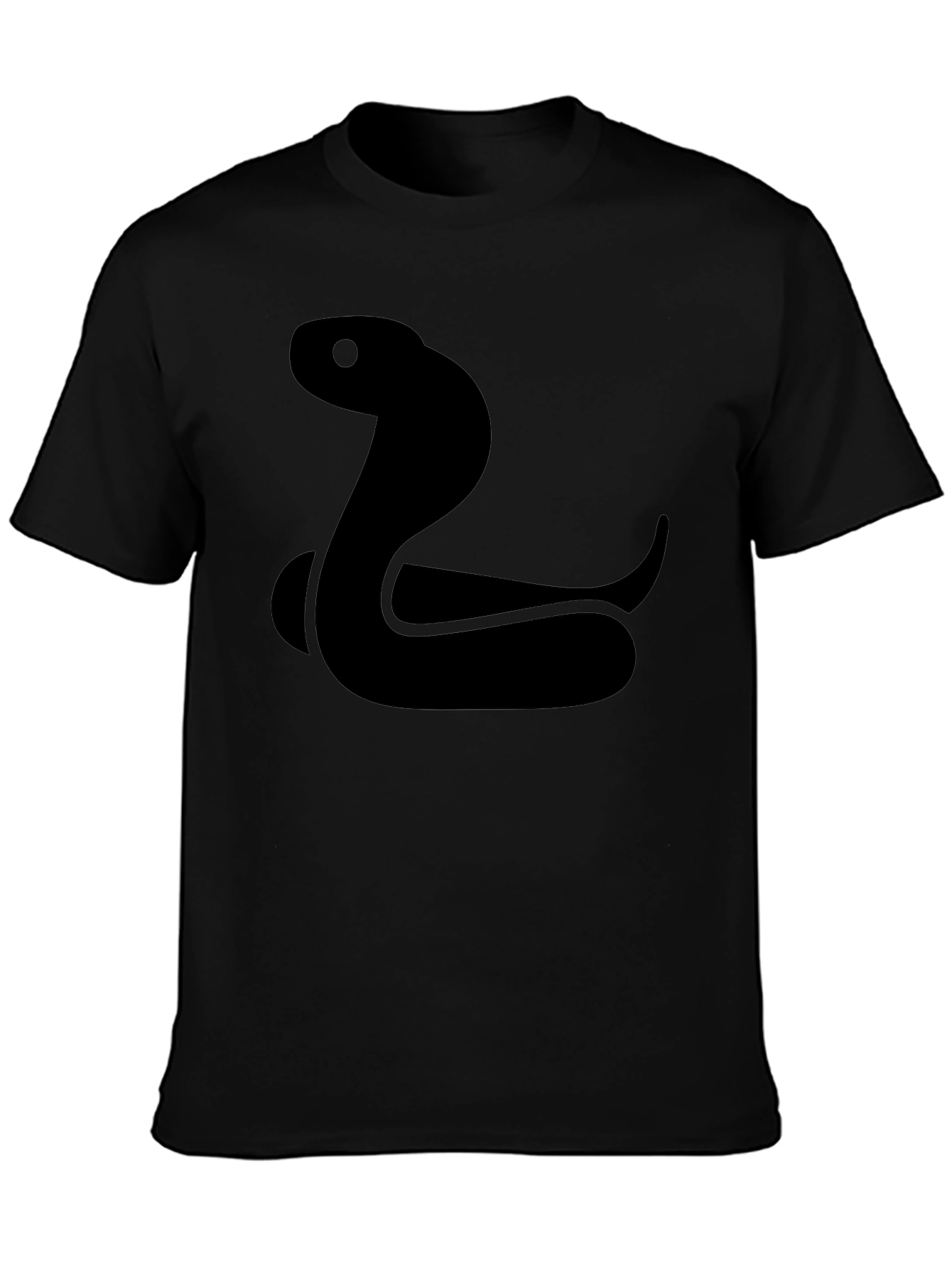 Cool Snake Graphic Tee - Black