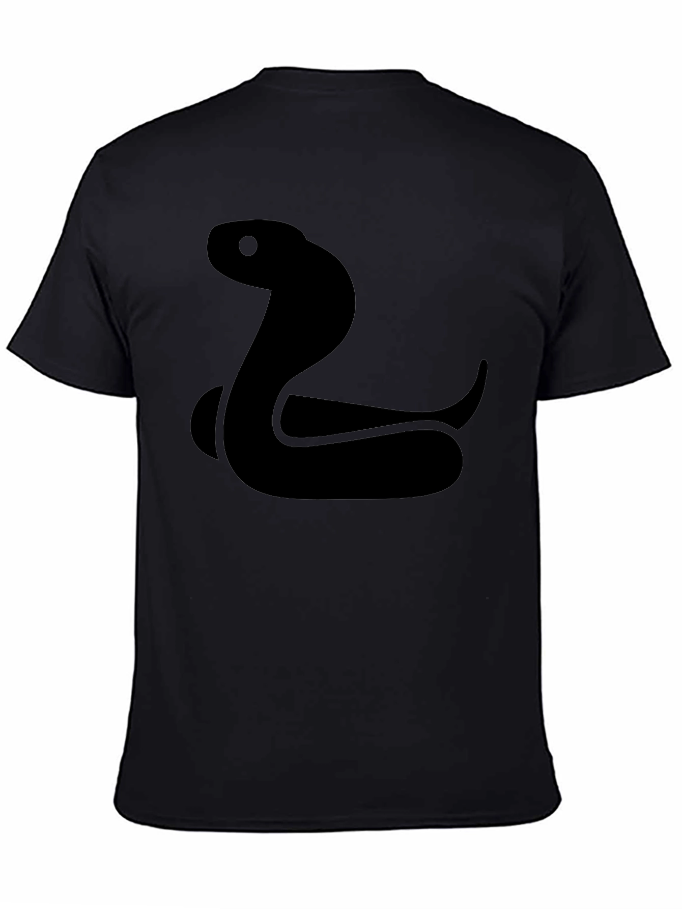 Cool Snake Graphic Tee - Black