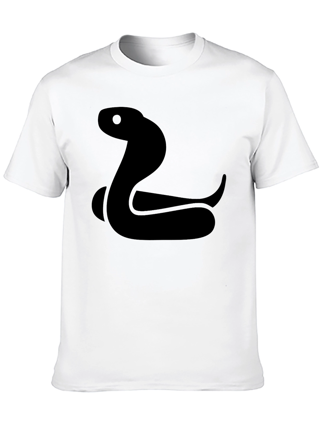 Cool Snake Graphic Tee - Black
