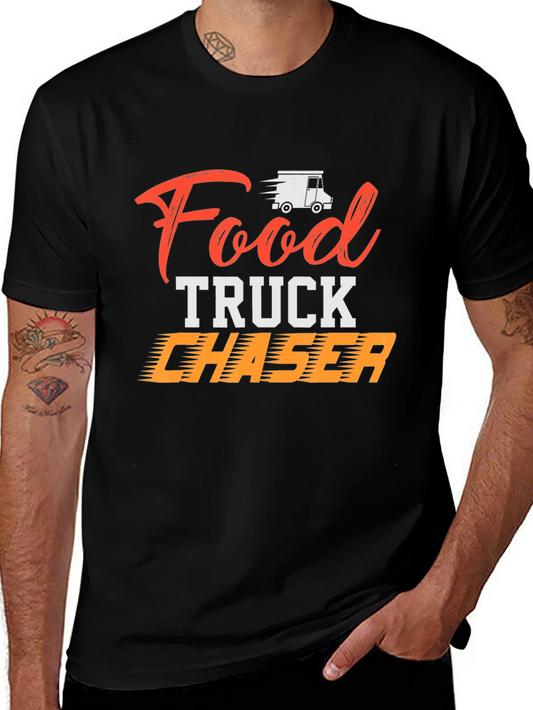 Food Truck Chaser Black Graphic Tee