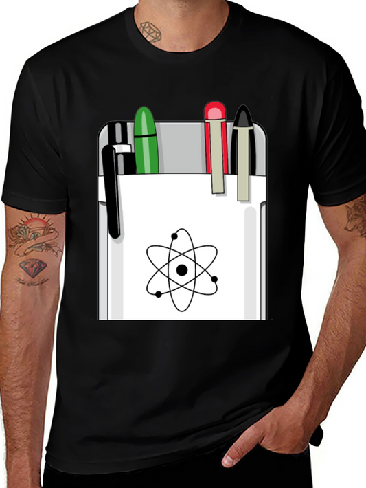 Science Geek Graphic T-Shirt - Black