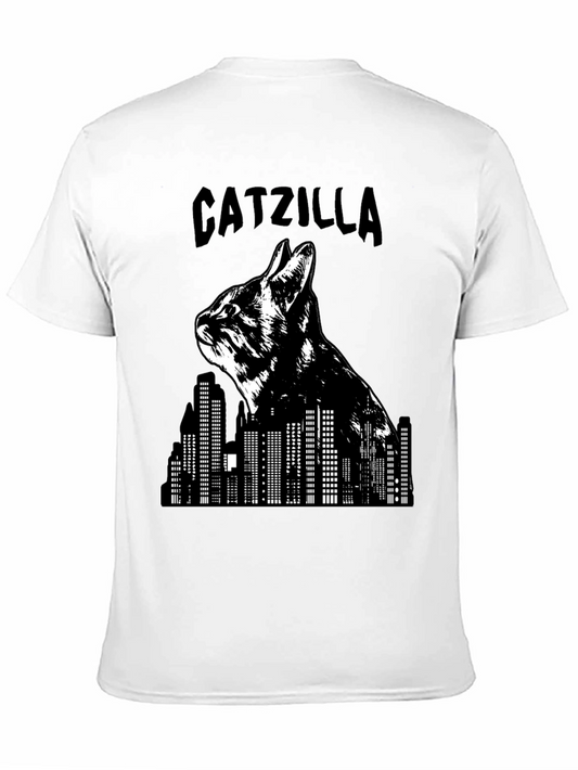 Catzilla Graphic Tee - Black Novelty T-Shirt