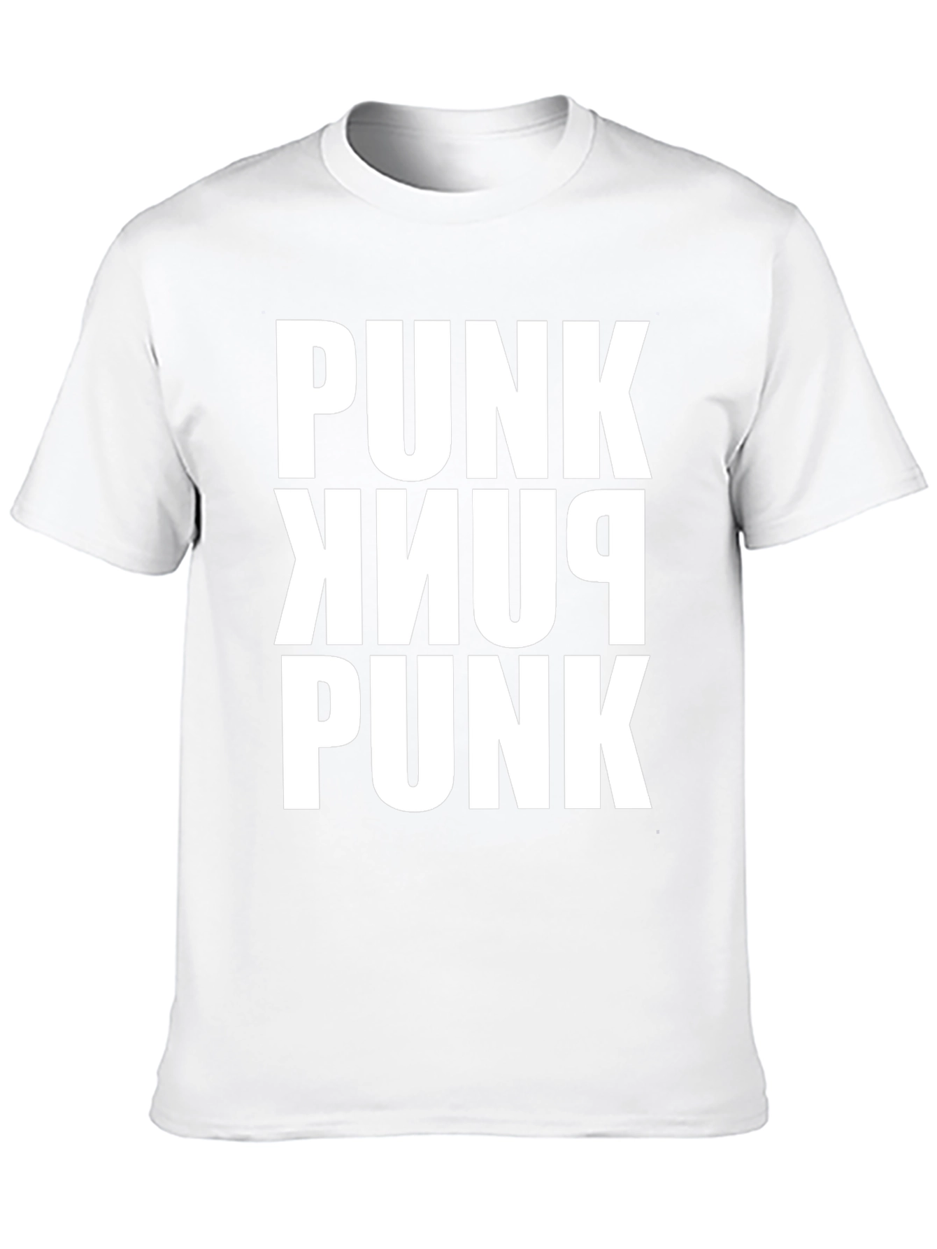 Punk Bold Graphic T-Shirt - Black Cotton Tee